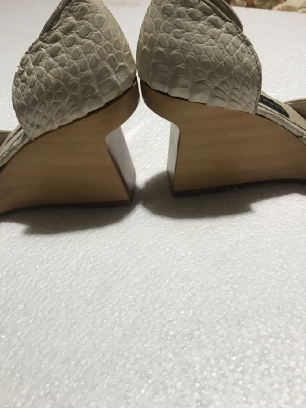 Michelle Mason ivory wedge